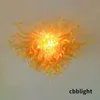 Gold Ceiling Lamps Chihuly 28*20 Inches Hand Blown Glass Chandeliers with LED Bulbs Art Decoration Indoor Lighting Fixtures Customized Accepted Chandelier LR511