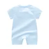 Macacões de bebê de verão 100% algodão macacões de moda clássica para recém-nascidos meninas meninos macacões infantis roupas infantis