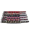 Hundehalsbänder, Leinen, verbreiterndes reflektierendes Halsband, wasserdicht, verstellbar, für Haustiere, Blumenstreifen, personalisierte Halskette, Neopren-Stoff