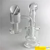 Neue 14mm weibliche 6 Zoll Glas Bohrinseln Wasserbong mit Quarz Terp Vakuum Banger Domeless Terp Slurper Up Öl Nagel Carb Cap