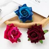 Decorative Flowers 10Pcs Artificial For Scrapbooking Wedding Garden Christmas Home Decor Pography Props Bridal Accessories Flannel Roses