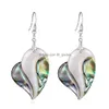 Dangle Lustre En Gros Abalone Shell Pendentif Boucles D'oreilles Unique Creative Fashion Party Vie Quotidienne Charme Décorations Ornement Dhole