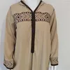 Vêtements ethniques 2023 musulman arabe moyen-orient dubaï dames longue robe mode robe transfrontalière vêtements pour femmes turc