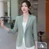 Damenanzüge Frühling Sommer Anzug Frauen Mantel 2023 Mode koreanische Hülse mit drei Vierteln Blazer Jacken beiläufige dünne Damen Blazer Tops