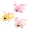 Nouvelle poupée de salamandre de dessin animé mignon Axolotl en peluche marionnette de poupée de dinosaure hexagonale mexicaineFree UPS ou DHL