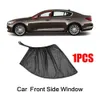 1/2pcs شبكة سيارات شمس Sunshade Sun Visor Auto UV Protect Surtain Sunshade Mesh Suv Suv الجانب الأمامي للسيارة صافي الرسام للتخييم