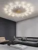أضواء السقف الذهب الأسود أكريليك قابلاً للضوء LED بريق لاعبة LAMPARAS DE TECHO ديكور المنزل المصابيح الحديثة غرفة نوم