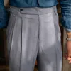メンズパンツフォールファッションマンオフィスのズボンのズボンの男性ビジネスカジュアルブリティッシュソーシャルクラブ衣装ALONES HOMBRE 230209
