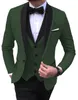 Męskie garnitury Blazers moda Men Business 3 szt. Zestaw płaszcza spodnie męskie szczupłe weselne korespondencje kolorowe spodnie kurtki kamizelki 230209