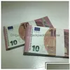 Other Festive Party Supplies 100Pcs/Set Prank Money Prop Euros Toy Ticket Euro Bill Currency Fake Children Gift Tickets283K Drop D DhvkuBFY1