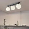 Moderne Glasbeleuchtung, minimalistische nordische Textur, LED-Deckengang-Korridorlampe, kreative Wohnzimmerbeleuchtung, E27 0209