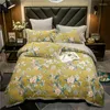 Bedding Sets Luxury Pure Cotton Set Household Duvet Cover Flat Bed Sheet And Pillowcase 4pcs Extra Large Simple Printed