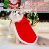 犬のアパレルクリスマス冬の猫の衣装柔らかい綿服スカーフペットかわいい動物服セット装飾アクセサリーペット用品