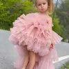 Meisjesjurken handgemaakte feeënbloemmeisjes voor bruiloft tutu prinses kinderen baljurk baby optocht feestjurken kleding