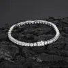 Jewelry bracelets 3mm 4mm 5mm Tennis chains Design for Women Men hip hop chain Titanium Steel Bracelet with CZ diamond Lover Gold Silver Rose Fashion Luxury chain