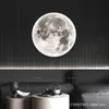 Lights Luxury Wall Wall Lamp لغرفة النوم غرفة معيشة داخلية ديكور إبداعي سقف جبل LED Moon Light Hallway Stair مدخل الممر 0209