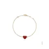 Bracelets de charme Lucky Clover Heart Bracelet Marque Letterv Cleef Tennis Chaîne Mens Designer Bijoux Pour Femmes Fête Cadeau De Noël Dhw7O