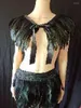 Skirts Creative Rooster Feather Trims Strung Chicken Trimming Skirt Costume Carnival Decoration Stage Costumes