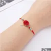 Perlen Verkauf Handgewebte Armbänder Stränge Machen Sie einen Wunsch Naturstein Einstellbare Papierkarte Geflochtenes Armband Großhandel Drop Dhxpr