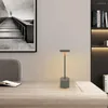 Lampes de table LED lampe de bureau USB tactile gradation métal sans fil rechargeable veilleuse pour café bar restaurant lecture de chevet
