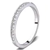 Solitaire Ring Wholesale 18k خواتم زفاف مطلية بالذهب للنساء من محاكاة الماس Jewelry Jewelry Drop تسليم dhosr
