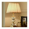 Lampade da tavolo Lampada di cristallo Soggiorno Luce Lusso Comodino semplice Interruttore dimmer nordico Base in metallo Luminarias Decorativas A