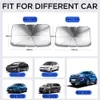 Front Car Windshield Sunshades Umbrella For Hot Summer Auto Anti-UV Sun Shade Window Curtain Visor For Car Seadan Hatchback SUV