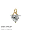 Charms 316L Stainless Steel Pendants For Necklace Heart Round Zircon Diy Bracelet Accessories Jewelry Making Drop Delivery 202 Dhen5