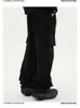 Herenbroek 27-46 2023 Men Women kleding Hip Hop Buttress Design Leg Drawcord overalls Casual broek plus size kostuums