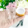 Depolama Şişeleri 20ml Limpit Cam Kap Altın Teğet Basit Sevimli Zanaat Flakonlu Plastik Kapak Var Yeniden Kullanılabilir Çok Amaçlı Şişe 24 PCS