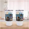 Sublimation Blanks Tumbler White 20 OZ Stainless Steel Coffee Travel Cups with Lid Sublimation Mugs for Heat Transfer DIY ss0209