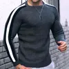 Pulls pour hommes Sweat-shirt pour hommes rayé grille pull printemps extérieur pulls décontractés fitness hauts de sport vêtements de mode