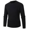 Magliette da uomo Maglione da uomo Tinta unita Elastico Elastico Inverno Casual Girocollo Pullover sottile Maniche lunghe Abiti autunnali