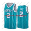 バロンバスケットボールジャージーラメロボール2 Rozier III 3 Gordon 20 Hayward Mint Green City Association Jerseys Men Jersey2021