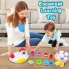 Giocattoli di intelligenza 12 Uova abbinate Montessori Giocattoli sensoriali per bambini Pasqua Pollo Colori Forme Selezionatore Apprendimento Giocattolo educativo per bambini Regali 230209