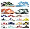 2023 Nero Bianco Panda Scarpe casual Uomo Donna Sneakers UNC Vintage Green University Blue Coast Photon Dust Outdoor Mens Trainer 36-44