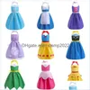 Aprons Princess Kids Pocket Craft Cooking Baking Art Painting Kitchen Dining Bib Children 10 Colors Jlllig Drop Delivery Home Garden Dhkgp