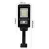 Solar Street Light allt i en lampa 50W PIR -sensor utomhusvattent￤t LED -v￤ggbelysning f￶r v￤gtr￤dg￥rdsljus leveranslampor reable e dhjky