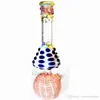 Colorido hongo Bong Beaker Bongs Tuberías de agua embriagadoras Zob Hitman Dab Rigs con colector de hielo Tapa de hongo Tubo recto Plataforma petrolera