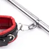 Set di bondage con barra di divaricatore regolabile in acciaio inossidabile, manette per schiavi sessuali unisex, polsini alla caviglia, catene di ritenuta per feticci