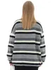 Maglioni da uomo Maglione da uomo a maniche lunghe lavorato a maglia Maglione intero Hip Hop Stripe Street Style Yuansu 2023 Cappotto pullover casual moda autunno