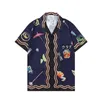 Casablanc camisa hombres diseñador Camisas Camisas para hombre Traje Casablanc Marca Hawaii Carta floral Imprimir Camisas de playa Camisas de seda de diseñador para hombres Tamaño de EE. UU. M-3XL