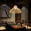 S hänge kök hängande ljuskrona matsal tak upphängning interiör design handgjorda rotting lampljus fixtur 0209