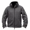 Men's Jackets Men US Military Tactical Jacket Winter Thermal Fleece Zip Up Outdoors Sports Hooded Coats Windproof Hiking Outdoor Army Jackets 230208