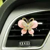 Interiördekorationer Joormom Air Conditioning Outlet Clipencrousted Butterfly Car Parfume Sheet For Women Automotive Interior 0209