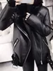 女性の革のフェイクレザーailegogo冬コート女性濃厚なフェイクレザーシープスキンコートメスファーレザージャケットジャケットカサコフェミニノ230209