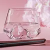 Bicchieri da vino Creative Water Cup Prodotto femminile Autunno Famoso fiore di ciliegio Vetro giapponese Piccolo stile Ins fresco