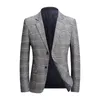 Heren Suits Blazers Autumn Classic British Plaid Single -Breasted Work Party Gentleman Business Casual Tuxedo 230209