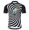 Vestes de course Maillot de cyclisme respirant VTT Vêtements de vélo Mans Vêtements de vélo Maillot Roupa De Ciclismo Noir Blanc Réfléchissant