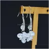 Dangle Chandelier En Gros Haute Qualité Mode Sterling Sier Boucles D'oreilles Avec Un Cristal Strass En Cristal Étonnamment Magnifique Drop Shippin Dh1Je